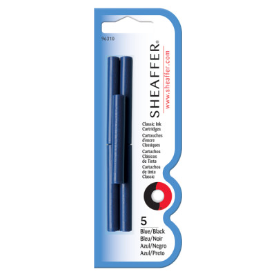 Ống Mực Bút Máy Sheaffer® – Vỉ 5 Cái (Dành Cho Tất Cả Dòng Bút, Trừ VFM)