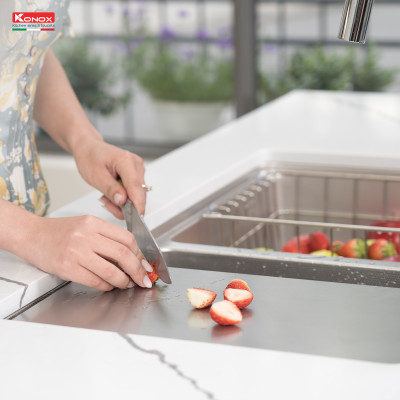  Chậu rửa bát chống xước Workstation Sink – Undermount Sink KN8646DU Dekor - Bảo hành chính hãng 10 năm