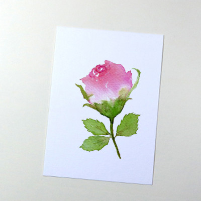 Giấy vẽ màu nước A6 lỡ vẽ các hình dễ thương, giấy vẽ chuyên dụng có vân nhập từ Ý, chất giấy 224gsm 40 tờ CTB784 Green Art - Hàng chính hãng