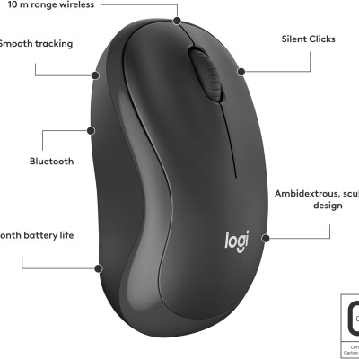 Chuột Bluetooth  Logitech M241 Silent ( không có usb kèm theo ) - Hàng chính hãng