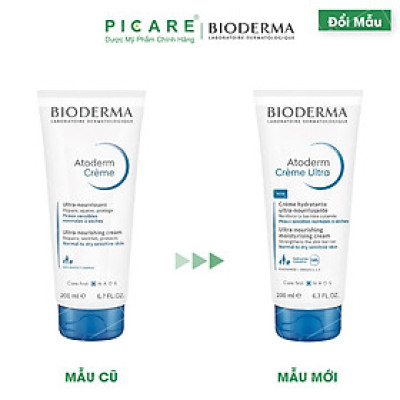 Kem Dưỡng Ẩm Dành Cho Da Nhạy Cảm, Da Khô Và Rất Khô Bioderma Atoderm Crème Ultra 200ml