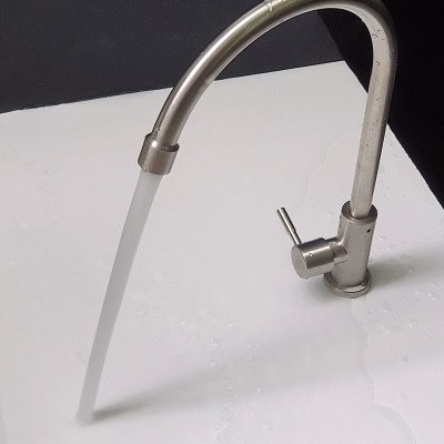 Vòi rửa chén lạnh Inox SUS 304 Eurolife EL-T017 (Trắng vàng)