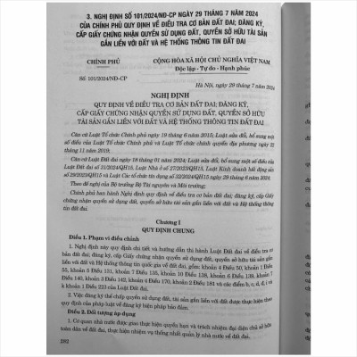 Sách Luật Đất Đai sửa đổi, bổ sung năm 2024 và Các Văn Bản Hướng Dẫn Thi Hành - V2478TP
