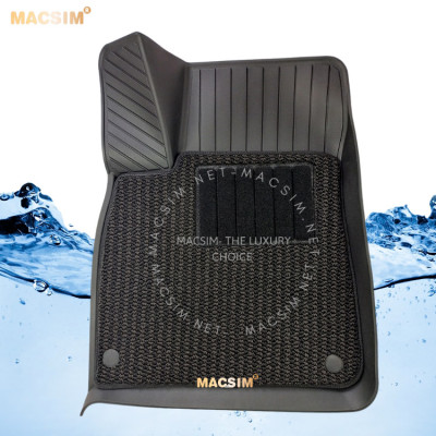 Thảm lót sàn ô tô 2 lớp cao cấp dành cho xe Audi Q8 2016+ nhãn hiệu Macsim 3w chất liệu TPE