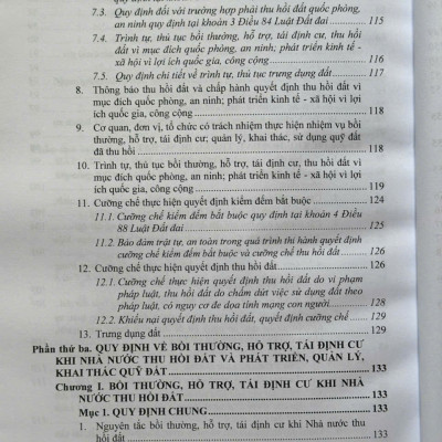 Sách Quy Định Chi Tiết Thi Hành Luật Đất Đai, Đăng Ký Đất Đai, Tài Sản Gắn Liền Với Đất, Cấp Giấy Chứng Nhận Quyền Sử Dụng Đất - V2521T