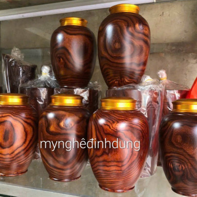 Hộp đựng trà bằng gỗ trắc kt cao 20×10cm