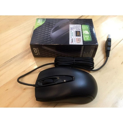 Chuột Có Dây L102 1000DPI (Đen) – Dây Dài, Thiết Kế Ôm Tay, Thuận Cả 2 Tay – Hàng Nhập Khẩu