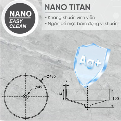 CHẬU RỬA MẶT LAVABO  CAO CẤP MÃ S-4256