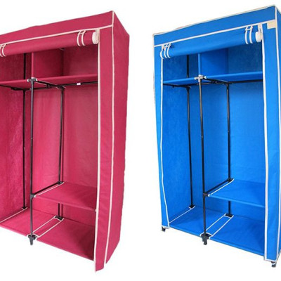 Tủ quần áo 2 buồng 6 ngăn hàng Việt Nam cao cấp - Tủ vải 170cm chất lượng cao khung Inox tĩnh chắc chắn, cứng cáp - Hàng chính hãng D Danido 