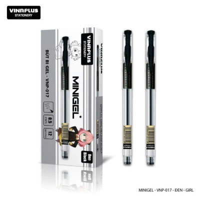 Bút Bi Gel Vinaplus VNP-017 - 0,5mm Màu xanh/ đen/ tím