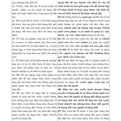 So sánh Luật Đất đai năm 2024 với Luật Đất đai năm 2013 (sửa đổi, bổ sung năm 2018) (bản in 2024)