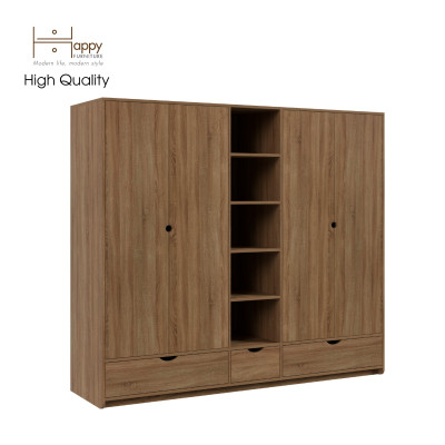 [Happy Home Furniture] CIRCLE, Tủ quần áo 4 cửa mở, 200cm x 56cm x 176cm ( DxRxC), TCM_073