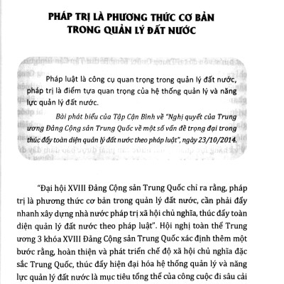 Lôgích Pháp Trị - Trong Quá Trình Hiện Đại Hóa Quản Lý Đất Nước (Sách Tham Khảo)