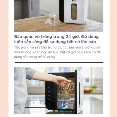 Máy tiệt trùng bằng tia UV và sấy khô Tommee Tippee