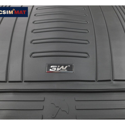 Thảm lót cốp xe ô tô Audi Q5 2018+ nhãn hiệu Macsim 3W chất liệu TPE cao cấp màu đen