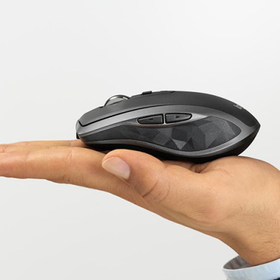 Chuột không dây Bluetooth Logitech MX Anywhere 2s - nhỏ gọn, dùng mọi bề mặt, con lăn HyperFast, sạc nhanh USB-A, phù hợp Mac/ Laptop - Hàng chính hãng