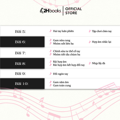 Sách- Phương Pháp Hồng Năm Thứ Nhất Với Đàn PIANO, Tập 1- Giáo Trình dạy PIANO nổi tiếng của Pháp (Tái Bản 2024)- 2HBooks