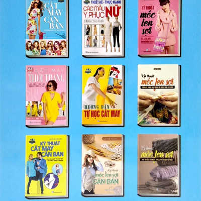 Bộ Sách Cắt May Cho Người Bắt Đầu Tự Học Đến Nâng Cao (Bộ 5 Cuốn)