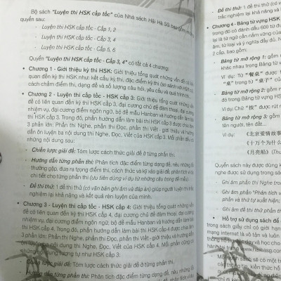 Sách - combo: Luyện thi HSK cấp tốc tập 2 (tương đương HSK 3+4 kèm CD) +Tuyển tập cấu trúc cố định tiếng Trung ứng dụng +DVD tài liệu