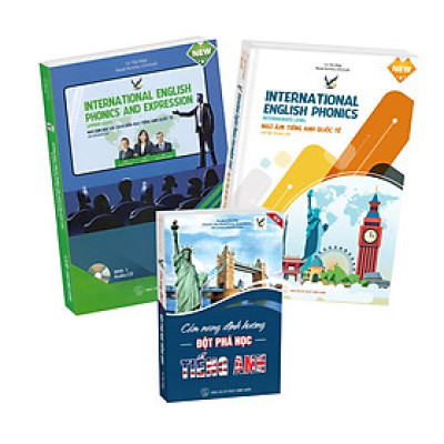 Combo Bộ sách Cẩm nang  học tiếng Anh, Ngữ âm tiếng Anh quốc tế cấp độ trung cấp, Ngữ âm học và cách diễn đạt tiếng Anh quốc tế nâng cao (kèm đĩa CD)