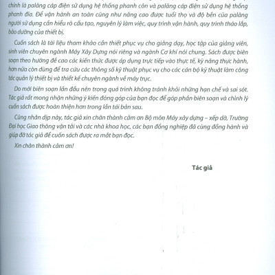 Sử Dụng, Bảo Dưỡng Và Tháo Lắp Palăng Cáp Điện - TS. Bùi Thanh Danh