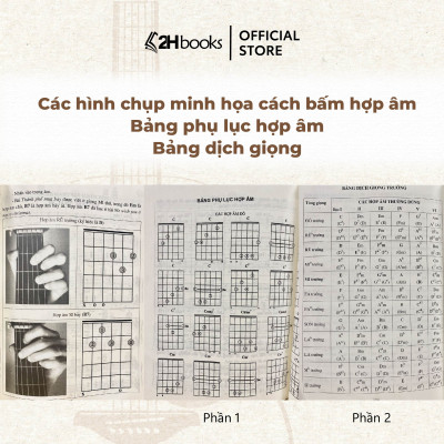 Sách học guitar, Sách 30 ngày biết đệm guitar, tự học guitar cơ bản, giáo trình guitar, học đàn guitar- 2HBooks