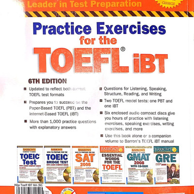 Practice Exercises For The TOEFL iBT (6th Edition) - Không Kèm CD