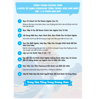 Flashcard Tiếng Trung Hán Ngữ 1 + 2 - Bộ Thẻ Học Từ Vựng Tiếng Trung Cầm Tay - Phạm Dương Châu (Phiên bản có hình ảnh,màu sắc,câu chuyện)