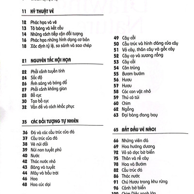 Bí Quyết Vẽ Phong Cảnh Tự Nhiên - Drawing Nature For The Absolute Beginner (Tái Bản)