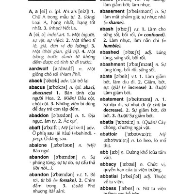 Từ Điển Anh - Việt 340.000 Mục Từ Và Định Nghĩa (Tái Bản 2022) (Bìa Cứng)