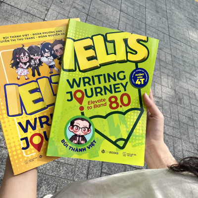 Combo Bộ Sách Ielts Writing Journey - Lộ Trình Từ Cơ Bản Đến Band 8.0