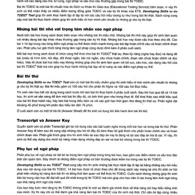 Developing Skills For The Toeic Test
