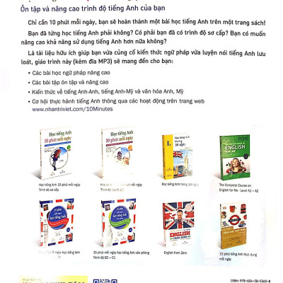 Học Tiếng Anh 10 Phút Mỗi Ngày - Trình Độ Trung Cấp (Kèm CD)