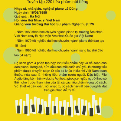 Piano Cho Thiếu Nhi - Tuyển Tập 220 Tiểu Phẩm Nổi Tiếng - Phần 2 (Kèm File Audio) (Tái Bản 2023)