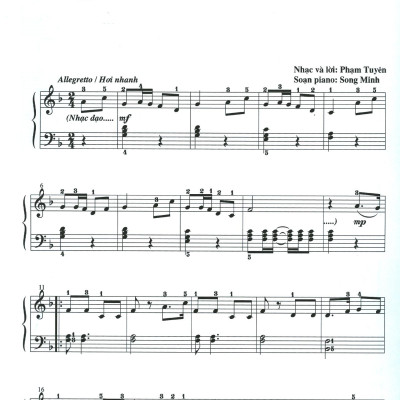 Những Nhạc Khúc Hay Và Dễ Soạn Cho Đàn Piano (Tái Bản 2023)