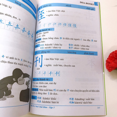 Sách-Combo 2 sách Sổ tay từ vựng HSK1-2-3-4 và TOCFL band A + Siêu trí nhớ 1000 chữ hán Tập 3+ DVD tài liệu