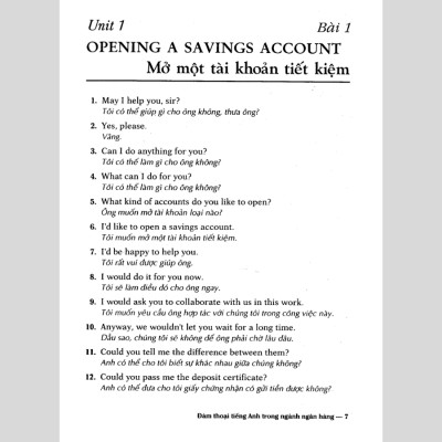 Đàm Thoại Tiếng Anh Trong Ngành Ngân Hàng - Kèm CD