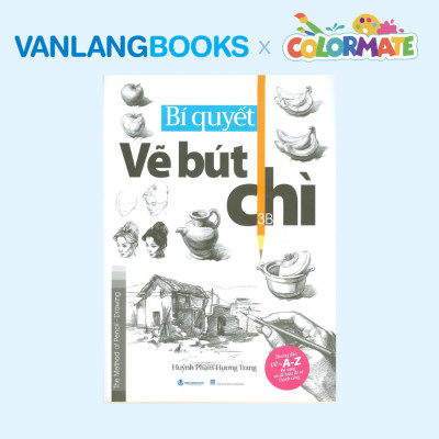 Sách Bí Quyết Vẽ Bút Chì + Hộp 10 Cây Bút Chì Màu Nước Artist MS - Vanlangbooks x Colormate