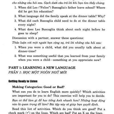 Giáo Trình Luyện Kỹ Năng Nghe - Nói Tiếng Anh (Kèm Theo CD) - Trình Độ Trung Cấp