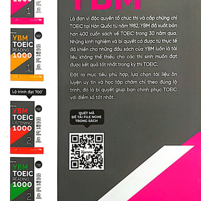 YBM TOEIC Listening 1000 - Vol 1 (Tái Bản 2023)