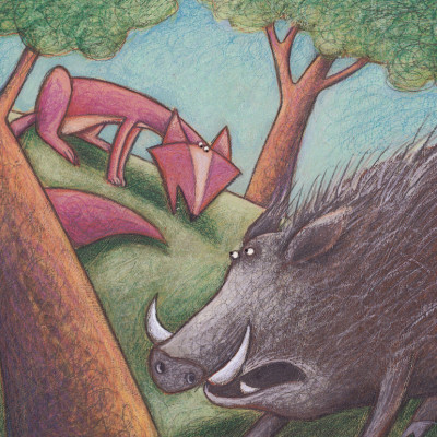 Learn English With Fables 10 - Học Tiếng Anh Qua Truyện Ngụ Ngôn Tập 10: The Wild Pig And The Fox - Lợn Rừng Và Cáo
