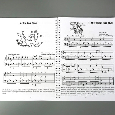 Piano cho thiếu nhi - tuyển tập 220 tiểu phẩm nổi tiếng Phần 2 (CD đàn mẫu)