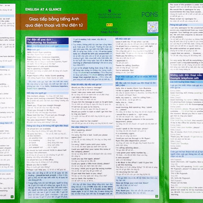English At A Glance – Giao Tiếp Bằng Tiếng Anh Qua Điện Thoại Và Thư Điện Tử