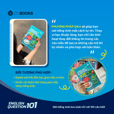 Sách - ENGLISH QUESTION 101: Lộ Trình Học Giao Tiếp Qua Q&A