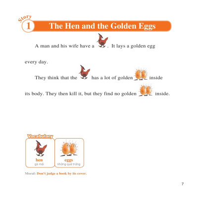 Learn English With Fables 2 - Học Tiếng Anh Qua Truyện Ngụ Ngôn - Tập 2: The Hen And The Golden Eggs - Gà Mái Và Trứng Vàng