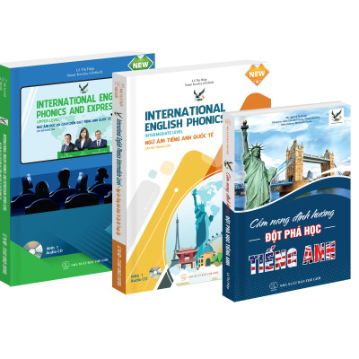 Combo Bộ sách Cẩm nang  học tiếng Anh, Ngữ âm tiếng Anh quốc tế cấp độ trung cấp, Ngữ âm học và cách diễn đạt tiếng Anh quốc tế nâng cao (kèm đĩa CD)