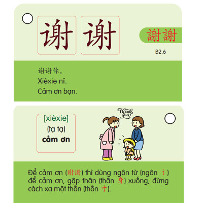 Flashcard Tiếng Trung Hán Ngữ 1 + 2 - Bộ Thẻ Học Từ Vựng Tiếng Trung Cầm Tay - Phạm Dương Châu (Phiên bản có hình ảnh,màu sắc,câu chuyện)