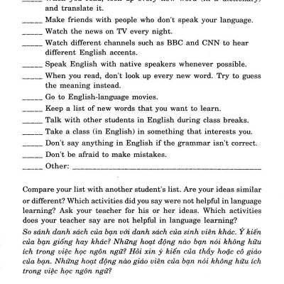 Giáo Trình Luyện Kỹ Năng Nghe - Nói Tiếng Anh (Kèm Theo CD) - Trình Độ Trung Cấp
