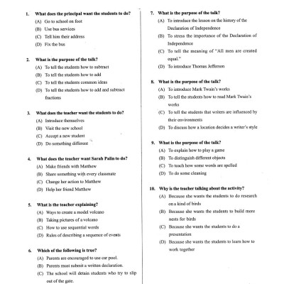 TOEFL Junior - 10 Practice Tests (Kèm CD)