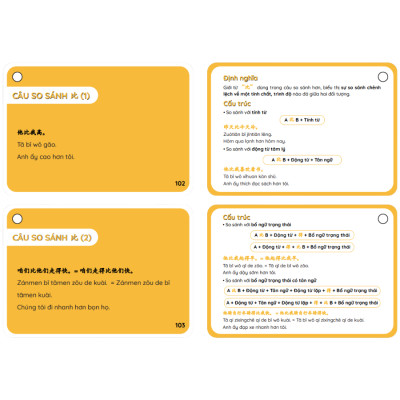 Flashcard Ngữ Pháp Tiếng Trung - 241 Cấu Trúc Ngữ Pháp Luyện Thi HSK 123456 - Bộ Thẻ Học Ngữ Pháp Tiếng Trung Cầm Tay - Phạm Dương Châu (Phiên bản màu sắc đặc biệt))